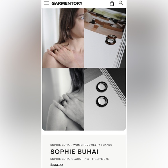 🫧Gently Loved🫧 Sophie Buhai Clara Ring - Tigers Eye 🐯 - Picture 4 of 8